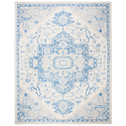 SAFAVIEH Handmade Micro-Loop Gulseven Medallion Wool Rug