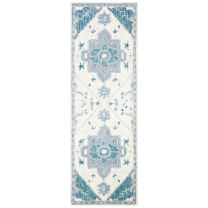 SAFAVIEH Handmade Micro-Loop Gulseven Medallion Wool Rug