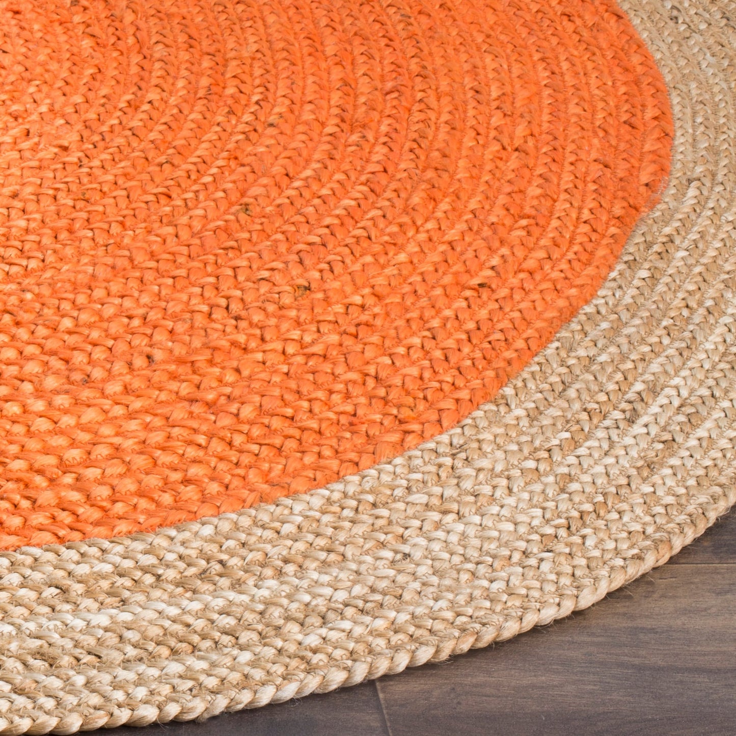 SAFAVIEH Handmade Natural Fiber Jolette Bordered Round Jute Rug