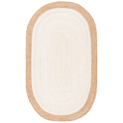 SAFAVIEH Handmade Natural Fiber Jolette Bordered Round Jute Rug