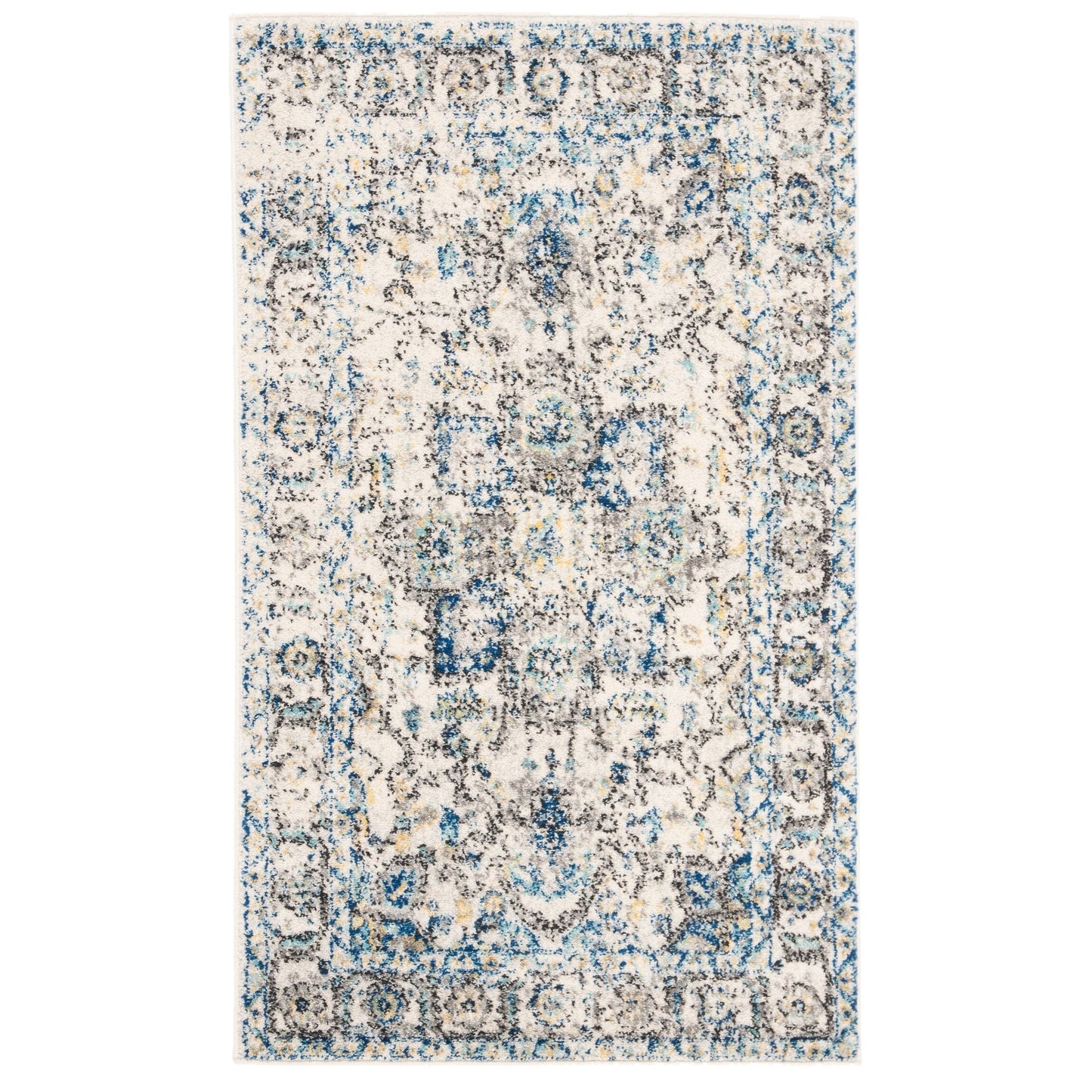 SAFAVIEH Madison Delois Medallion Rustic Farmhouse Distressed Rug