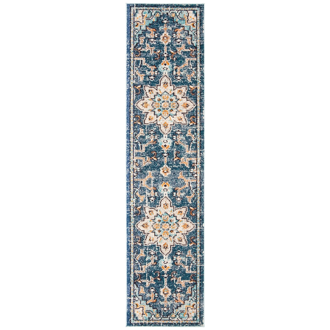 SAFAVIEH Madison Katelijne Boho Medallion Distressed Area Rug