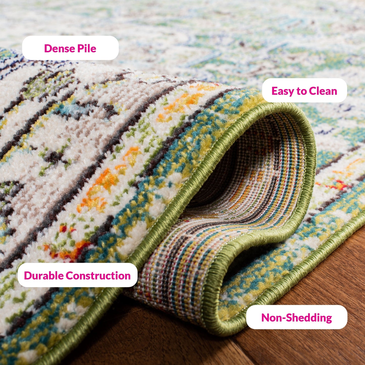 SAFAVIEH Madison Libusa Boho Medallion Distressed Rug