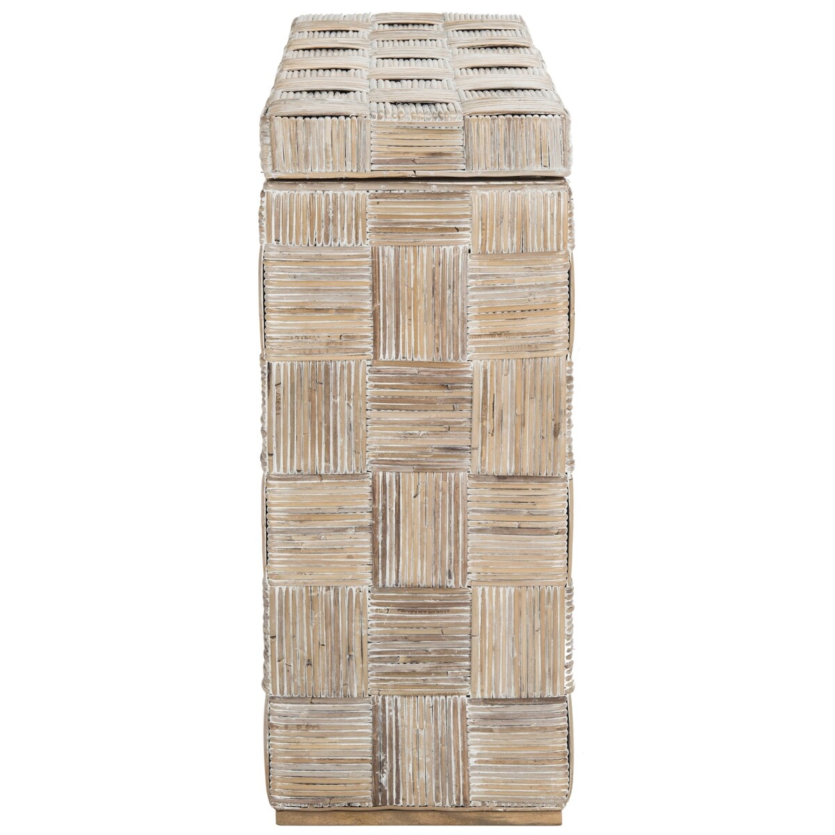 Console en rotin Mindel SAFAVIEH - 51 L x 14 P x 32 H