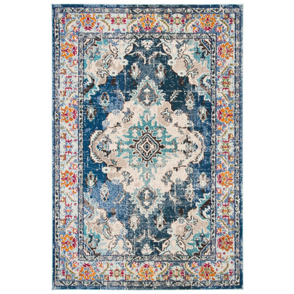 SAFAVIEH Monaco Oceane Boho Medallion Distressed Area Rug