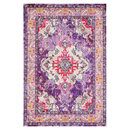 SAFAVIEH Monaco Oceane Boho Medallion Distressed Area Rug