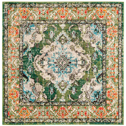 SAFAVIEH Monaco Oceane Boho Medallion Distressed Area Rug