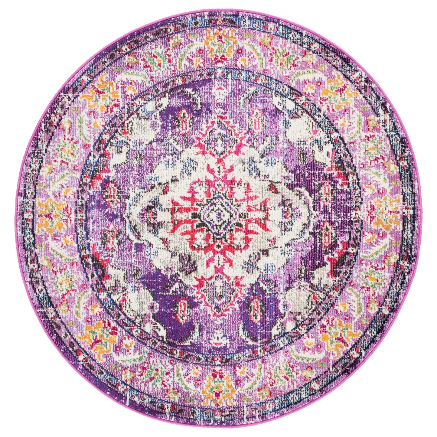 SAFAVIEH Monaco Oceane Boho Medallion Distressed Area Rug