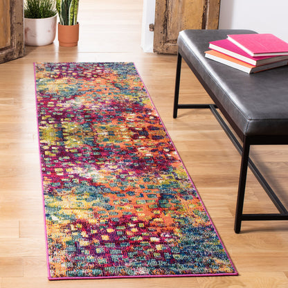 SAFAVIEH Monaco Panna Boho Abstract Modern Watercolor Area Rug