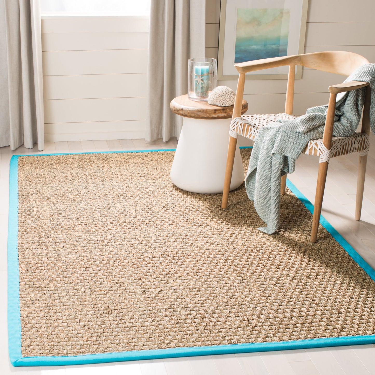 SAFAVIEH Natural Fiber Zymryd Basketweave Seagrass Rug