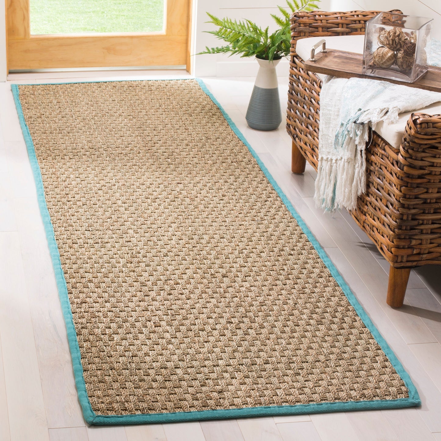 SAFAVIEH Natural Fiber Zymryd Basketweave Seagrass Rug
