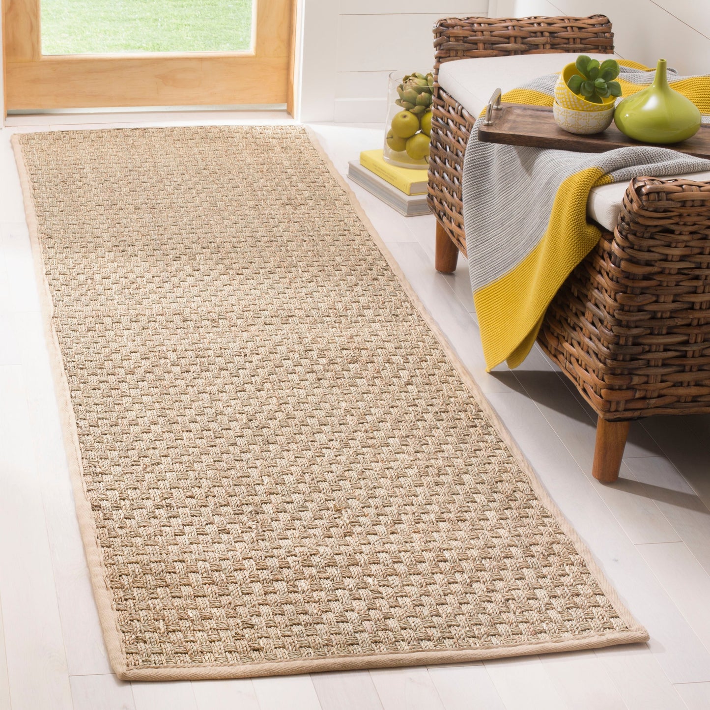 SAFAVIEH Natural Fiber Zymryd Basketweave Seagrass Rug