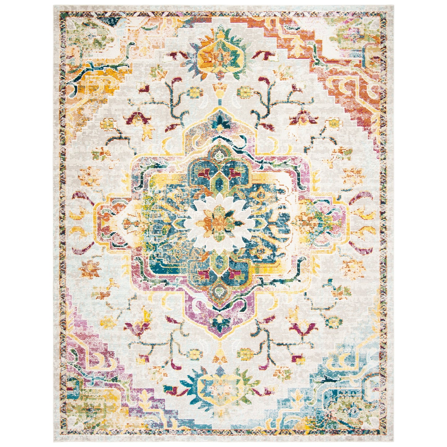 SAFAVIEH, Crystal Naimat Vintage Boho Medallion Rug