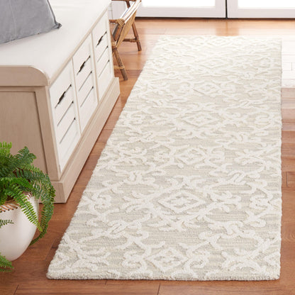 SAFAVIEH, Handmade Blossom Vesela Modern Floral Wool Rug