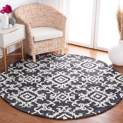 SAFAVIEH, Handmade Blossom Vesela Modern Floral Wool Rug