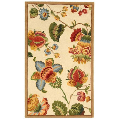 SAFAVIEH, Handmade Chelsea Jurendine French Country Floral Wool Rug