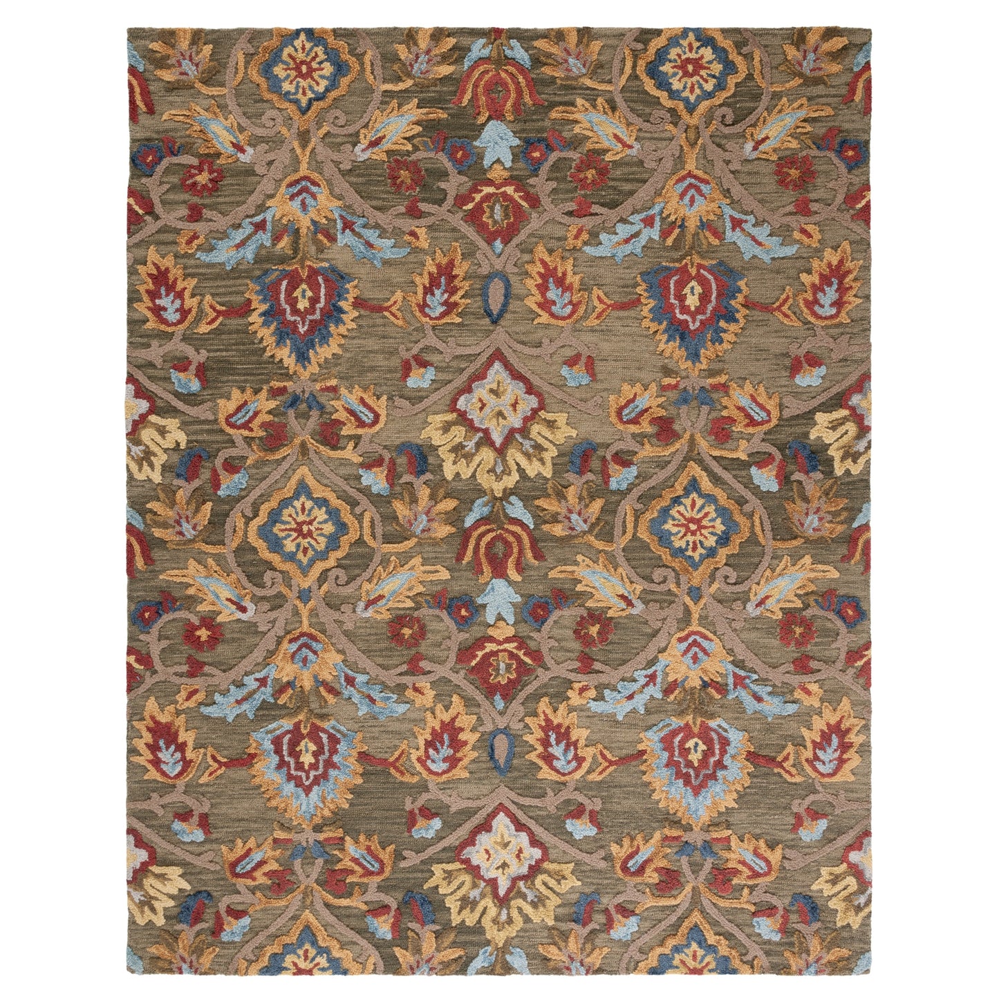 SAFAVIEH, Handmade Marietje Blossom French Country Wool Area Rug