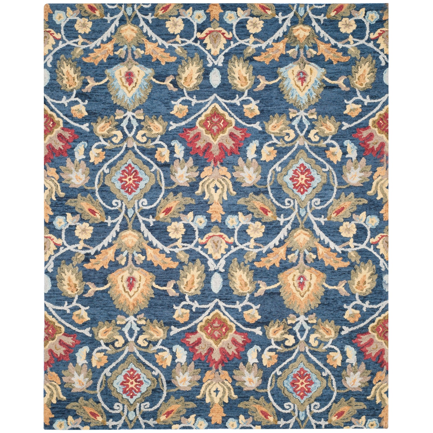 SAFAVIEH, Handmade Marietje Blossom French Country Wool Area Rug