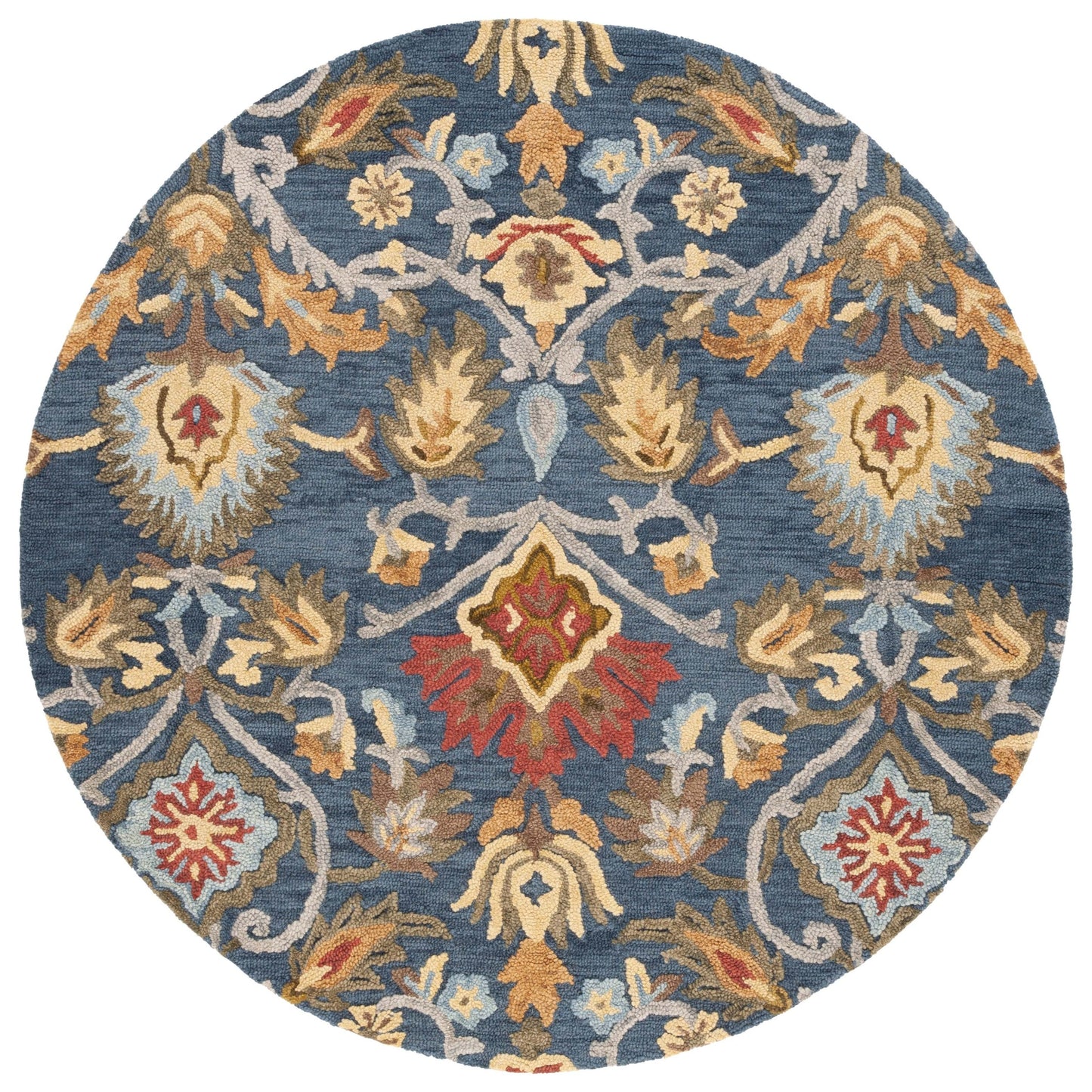 SAFAVIEH, Handmade Marietje Blossom French Country Wool Area Rug