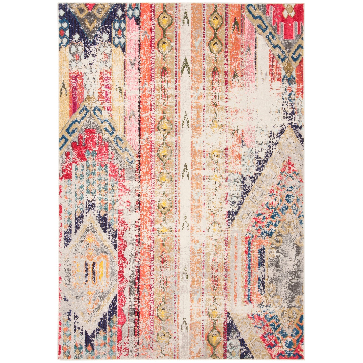 SAFAVIEH, Madison Sonya Abstract Boho Distressed Rug