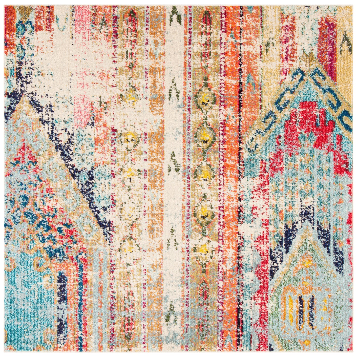SAFAVIEH, Madison Sonya Abstract Boho Distressed Rug