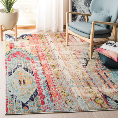SAFAVIEH, Madison Sonya Abstract Boho Distressed Rug