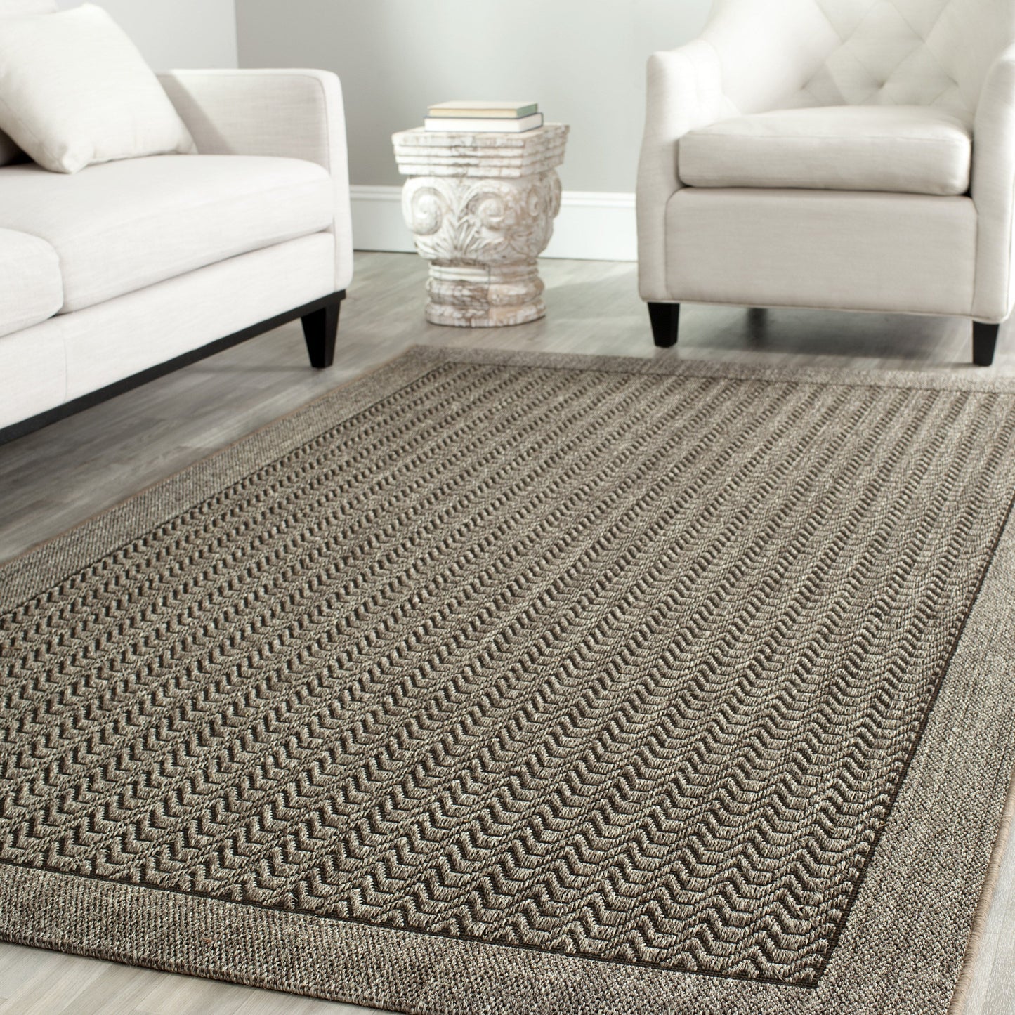SAFAVIEH, Palm Beach Pearly Modern Sisal Rug