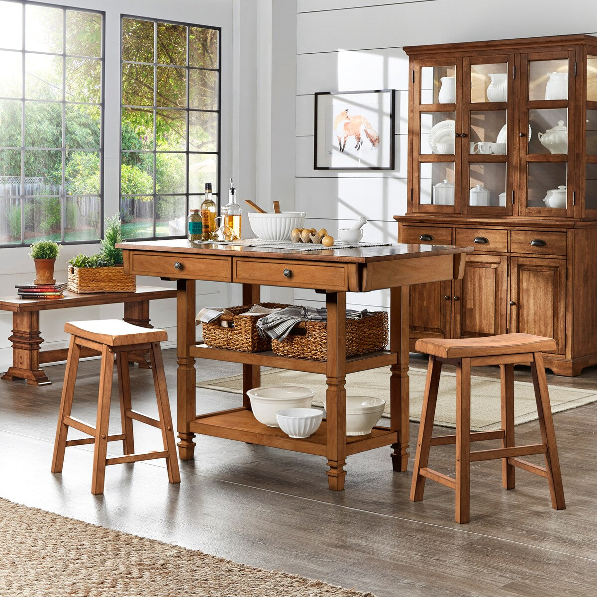 Salvador II Counter Backless Stools (Set of 2) by iNSPIRE Q Classic