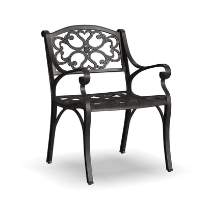 Sanibel Bronze Aluminum 7- Piece Outdoor Dining Set with 72 Oval Dining Table and Six Armchairs by Homestyles