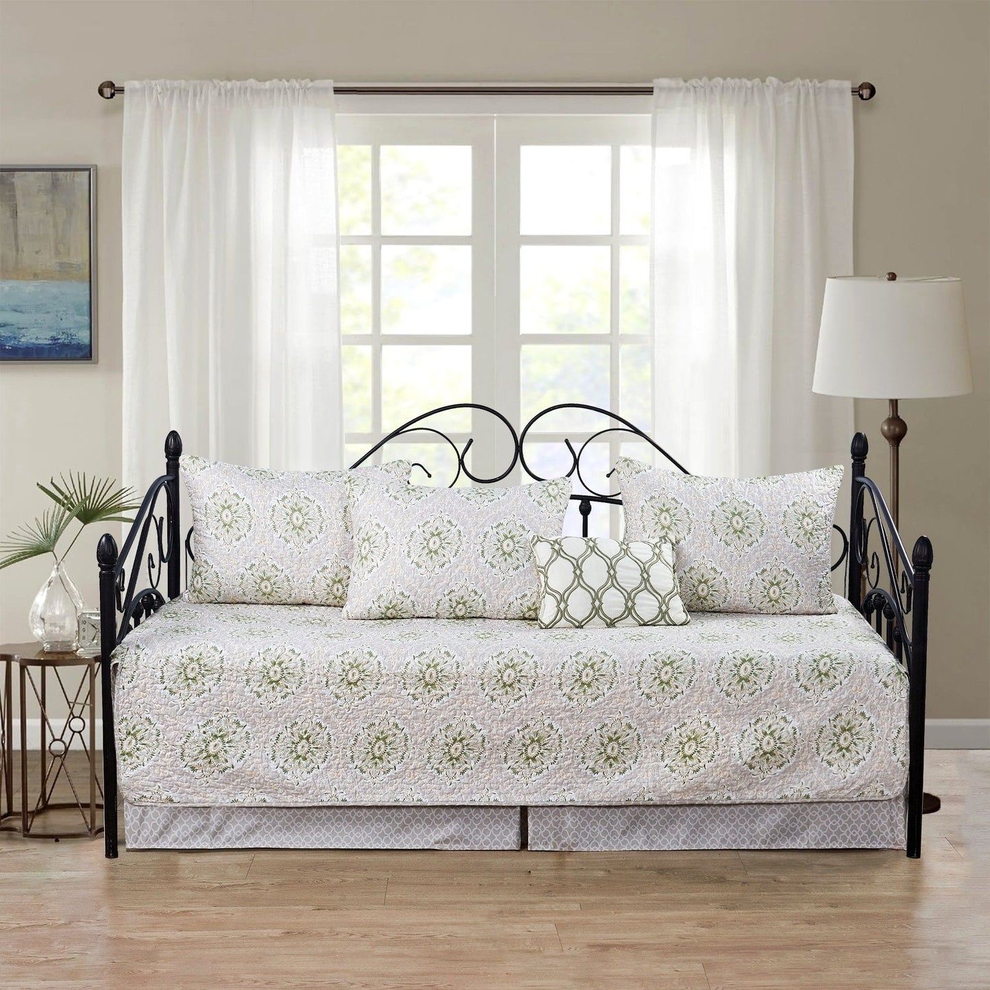 Serenta 6 Piece Cotton Blend Daybed Bedspread Coverlet Set - 75 x 39