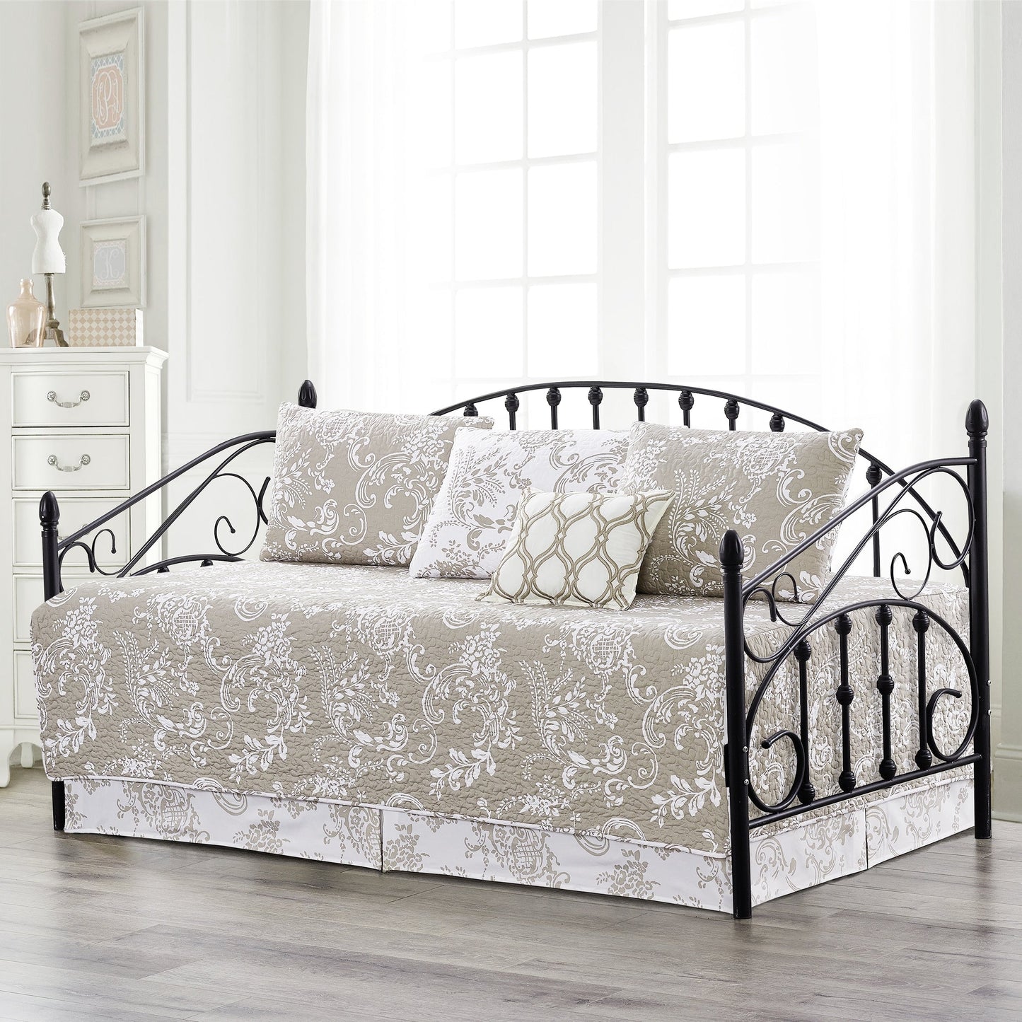 Serenta 6 Piece Cotton Blend Daybed Bedspread Coverlet Set - 75 x 39