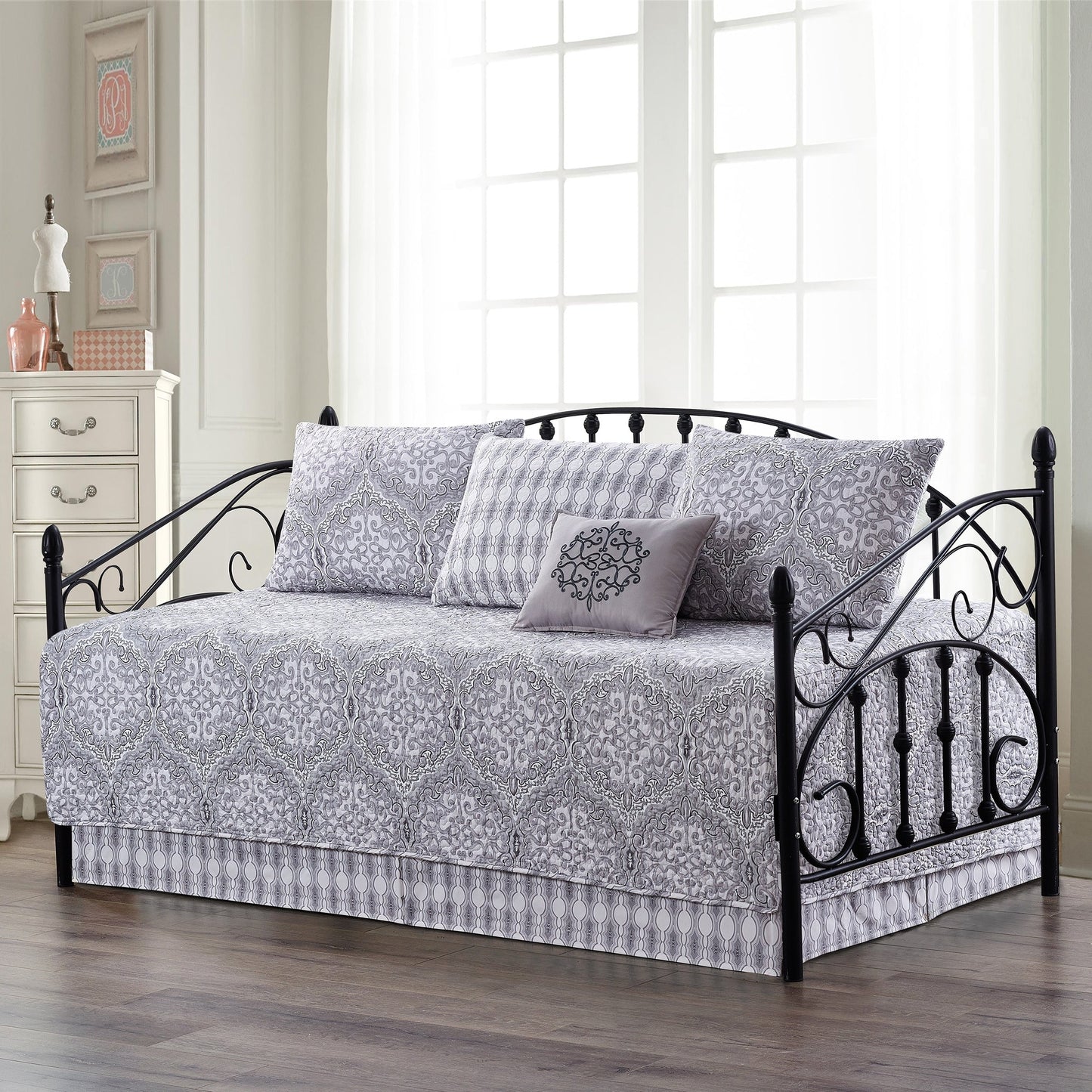 Serenta 6 Piece Cotton Blend Daybed Bedspread Coverlet Set - 75 x 39