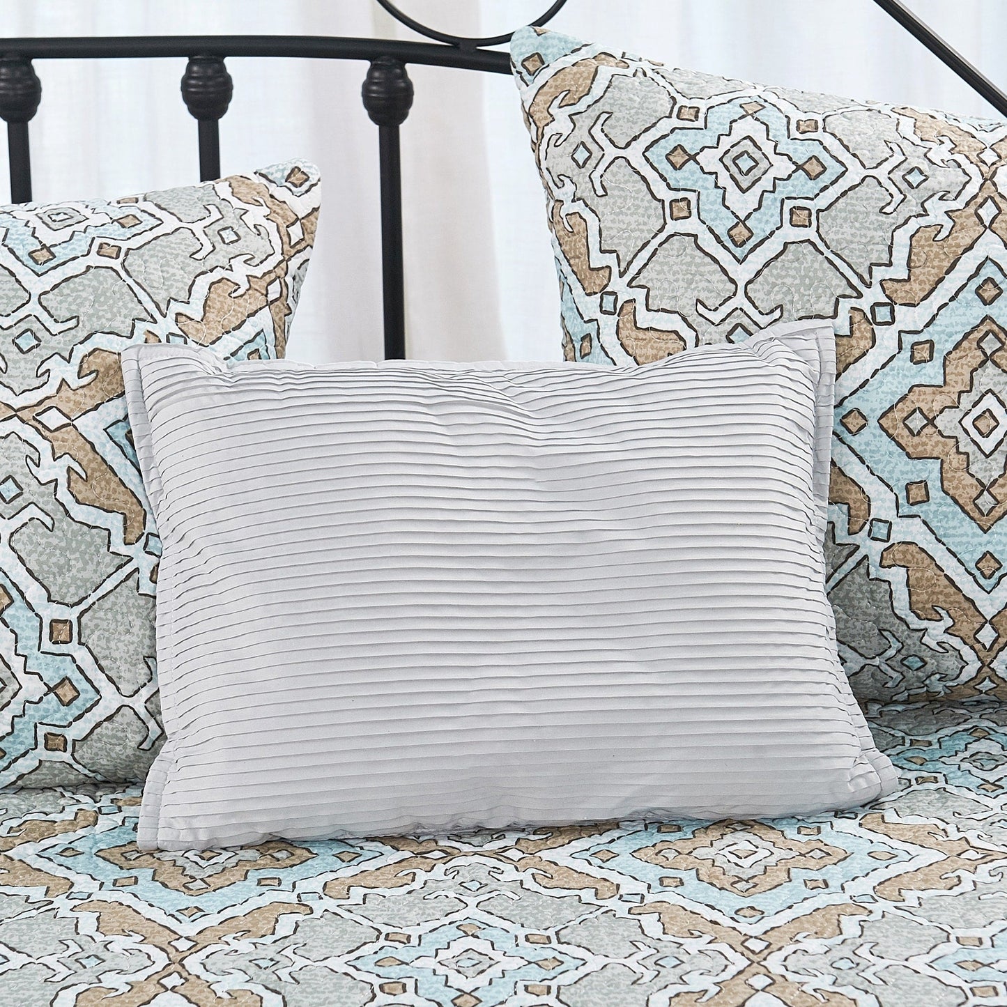 Serenta 6 Piece Cotton Blend Daybed Bedspread Coverlet Set - 75 x 39