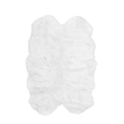 Silver Orchid Parrott Faux Fur Sheepskin Area Rug