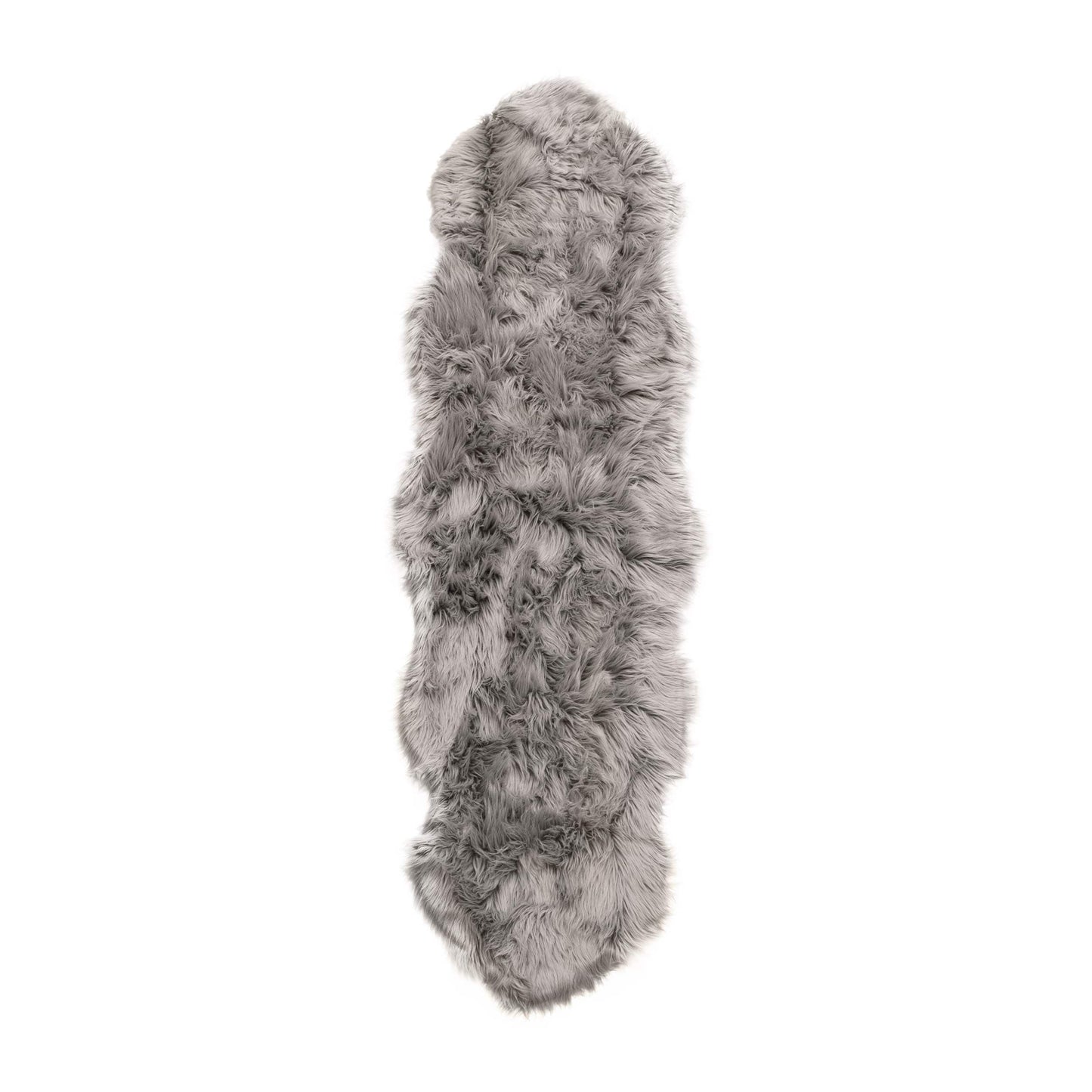 Silver Orchid Parrott Faux Fur Sheepskin Area Rug