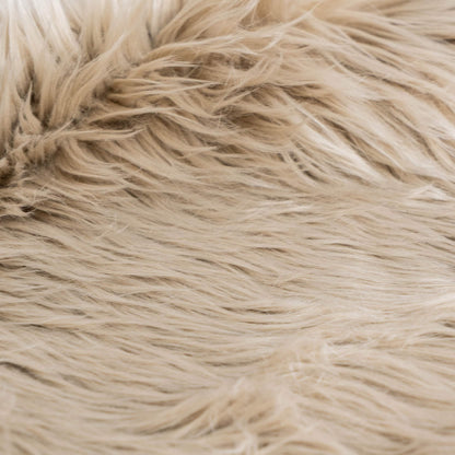 Silver Orchid Parrott Faux Fur Sheepskin Area Rug