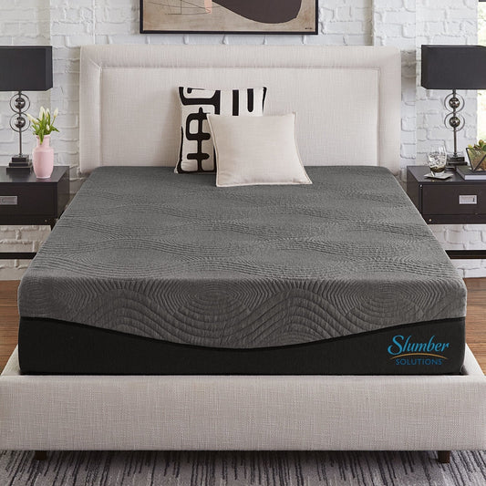 Matelas en mousse à mémoire de forme Slumber Solutions Active 14 pouces au charbon de bois