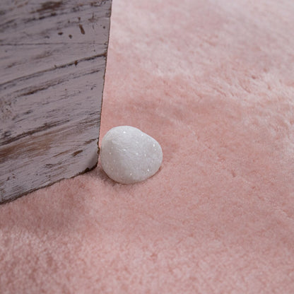 Soft Washable Area Rug with Anti-Slip Backing in solid Colors