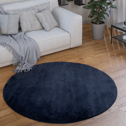 Soft Washable Area Rug with Anti-Slip Backing in solid Colors