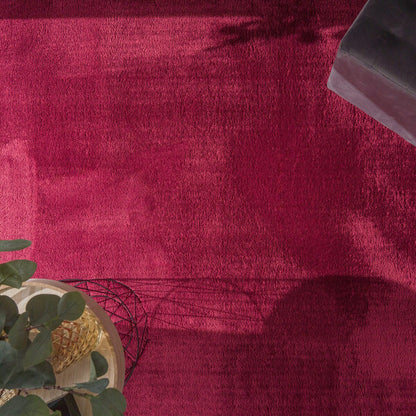 Soft Washable Area Rug with Anti-Slip Backing in solid Colors