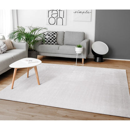 Soft Washable Area Rug with Anti-Slip Backing in solid Colors