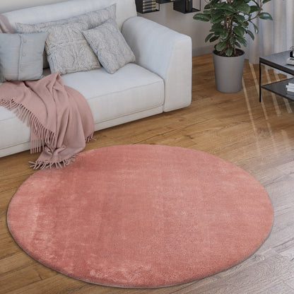 Soft Washable Area Rug with Anti-Slip Backing in solid Colors