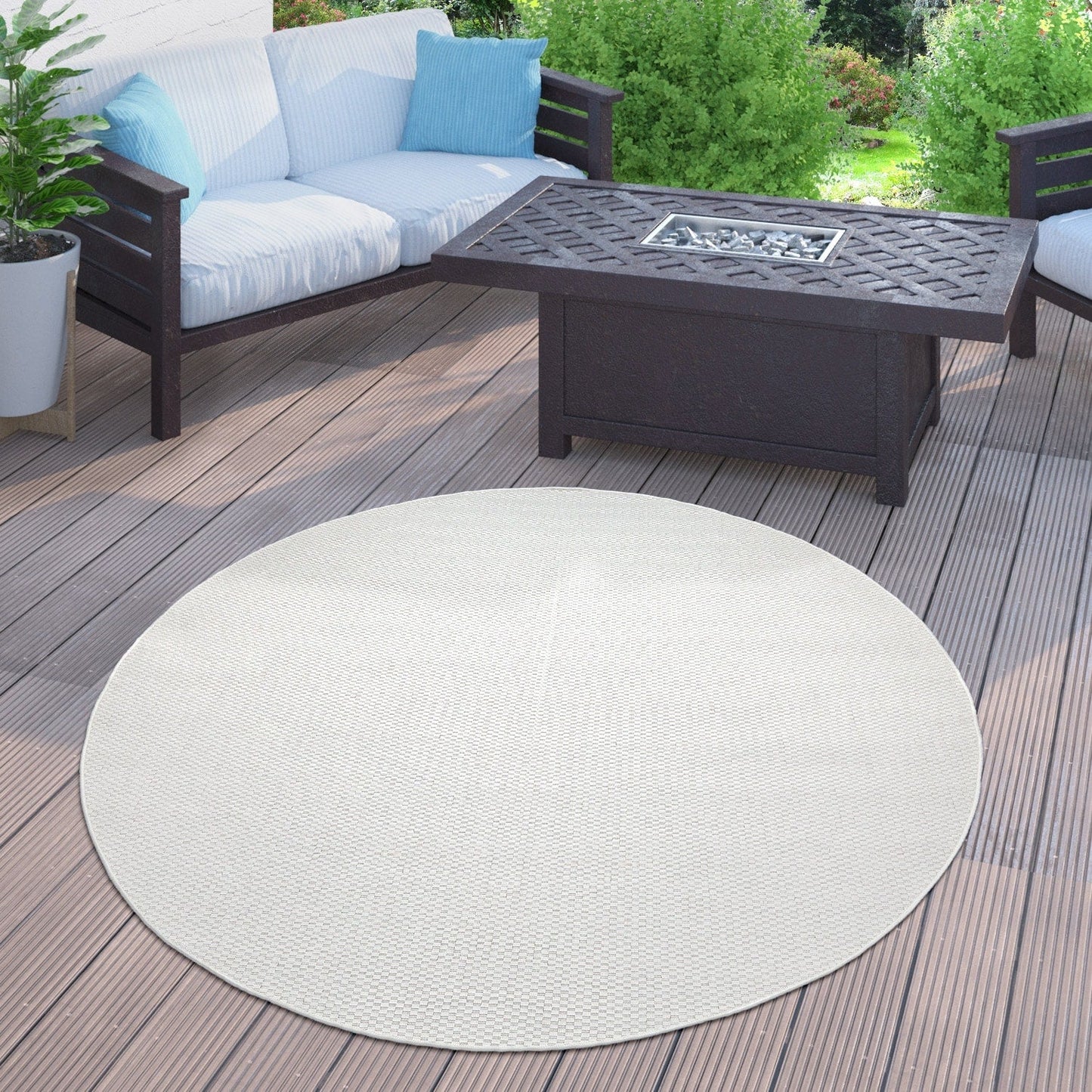 Variegated Waterproof Outdoor Rug for Patio