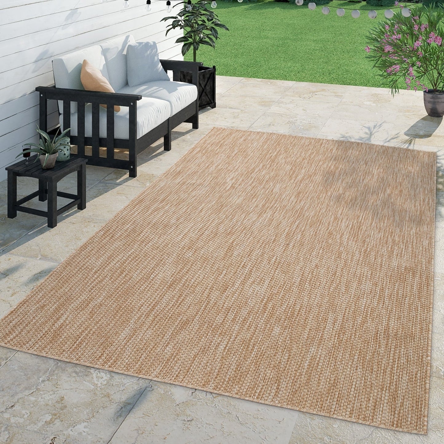 Variegated Waterproof Outdoor Rug for Patio