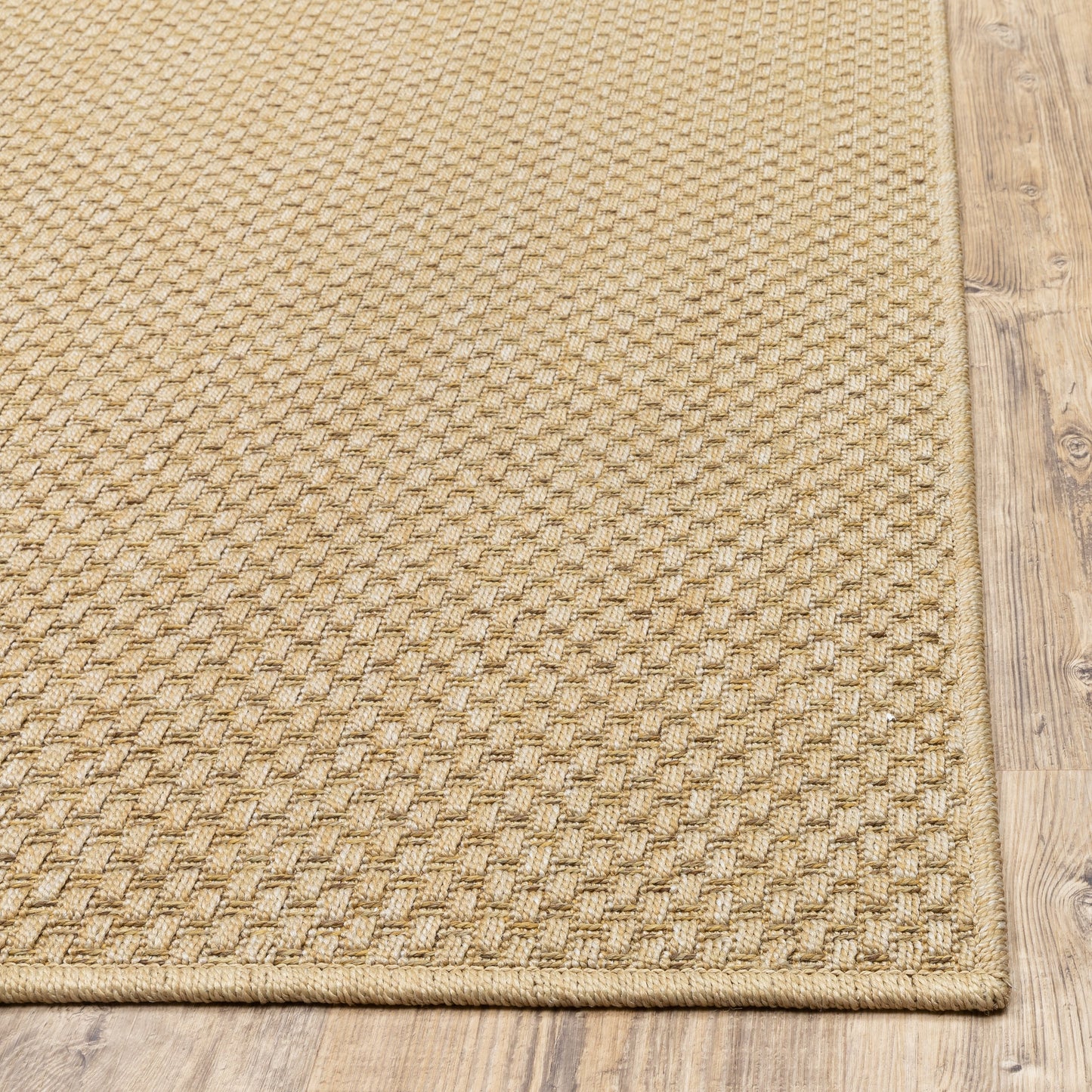 Style Haven Veranda Tonal Woven Basket Weave Indoor-Outdoor Rug