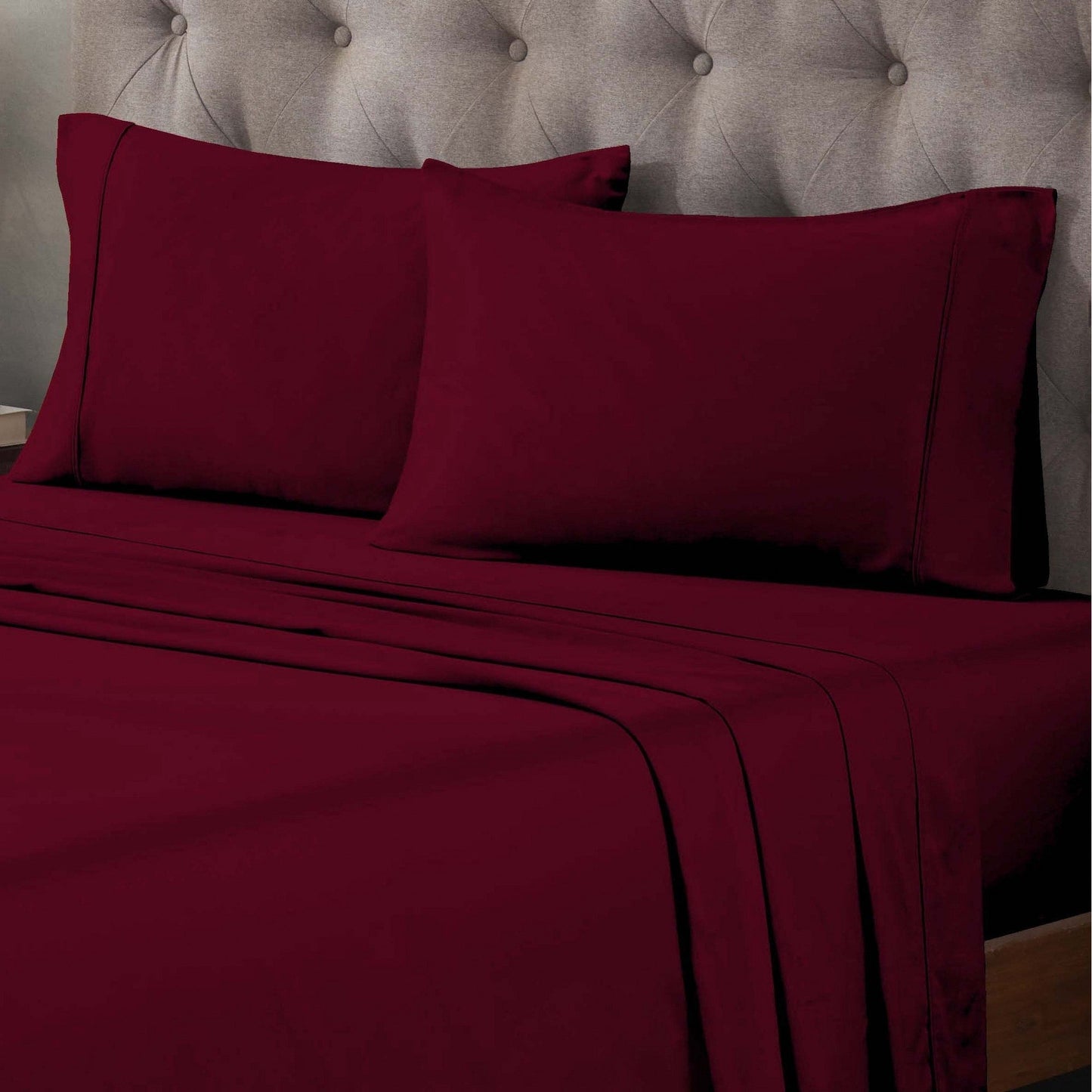 Superior Egyptian Cotton 400 Thread Count Solid Deep Pocket Bed Sheet Set