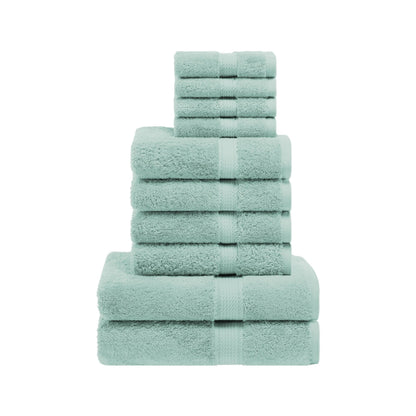 Superior Egyptian Cotton Pile Heavyweight 10-Piece Towel Set