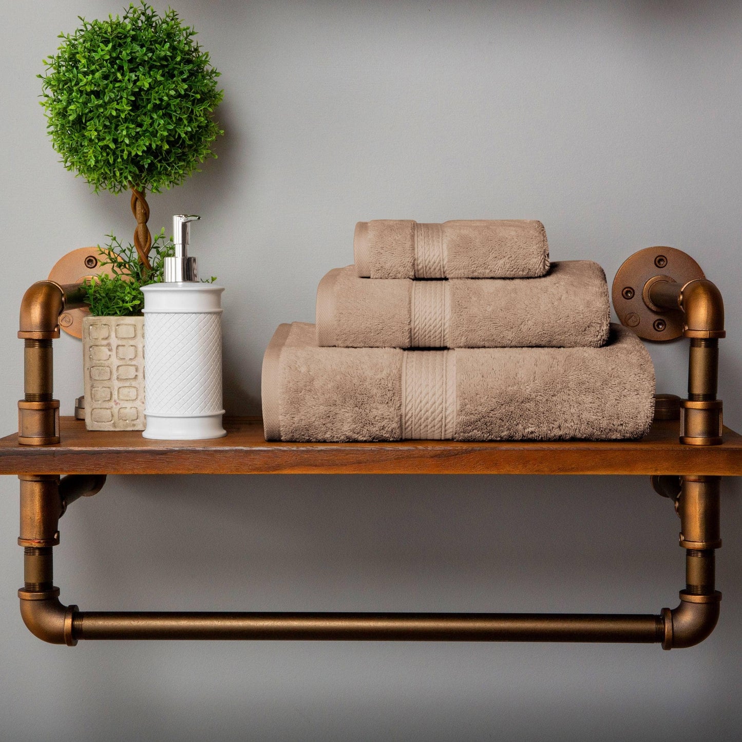 Superior Egyptian Cotton Pile Heavyweight 3-Piece Towel Set