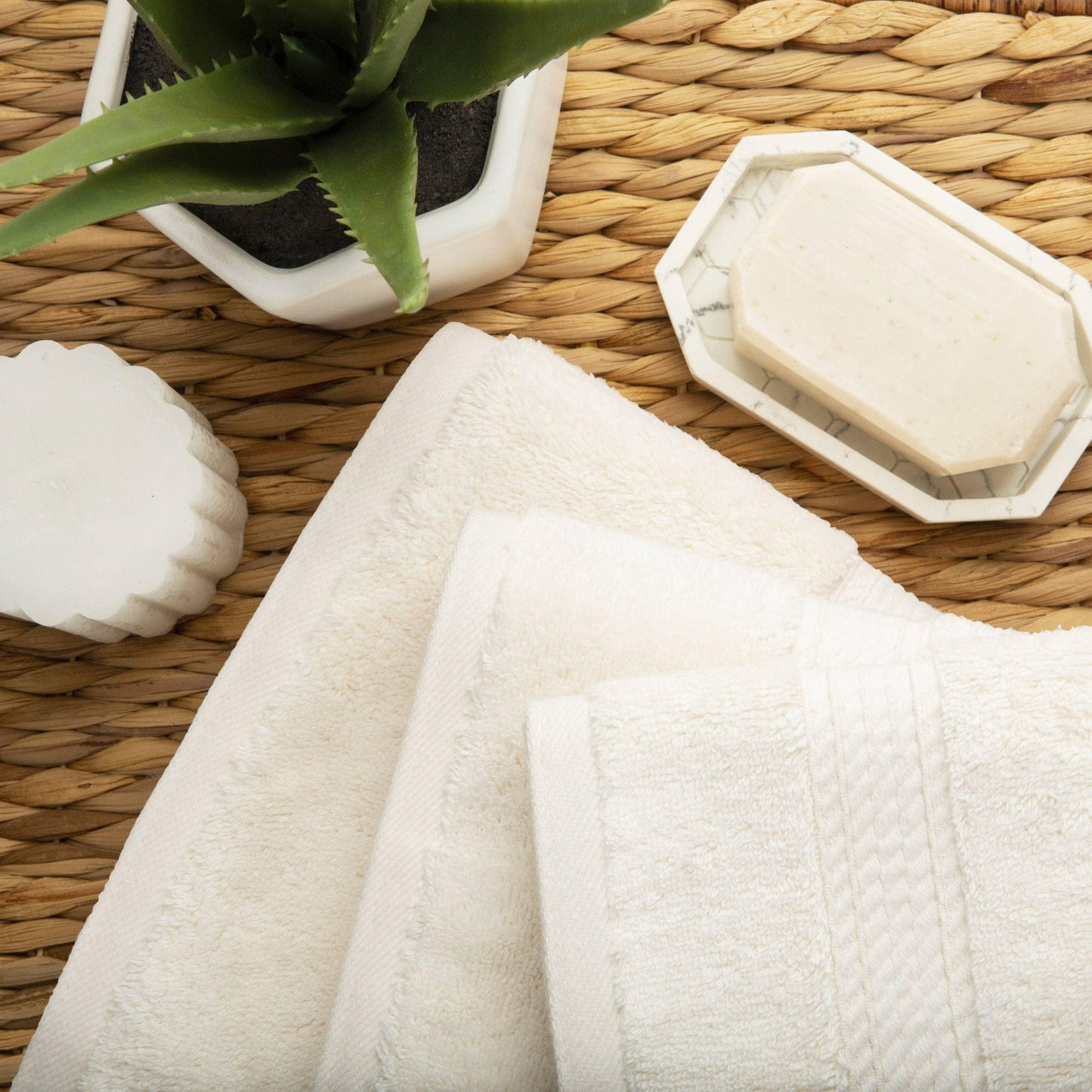 Superior Egyptian Cotton Pile Heavyweight 3-Piece Towel Set