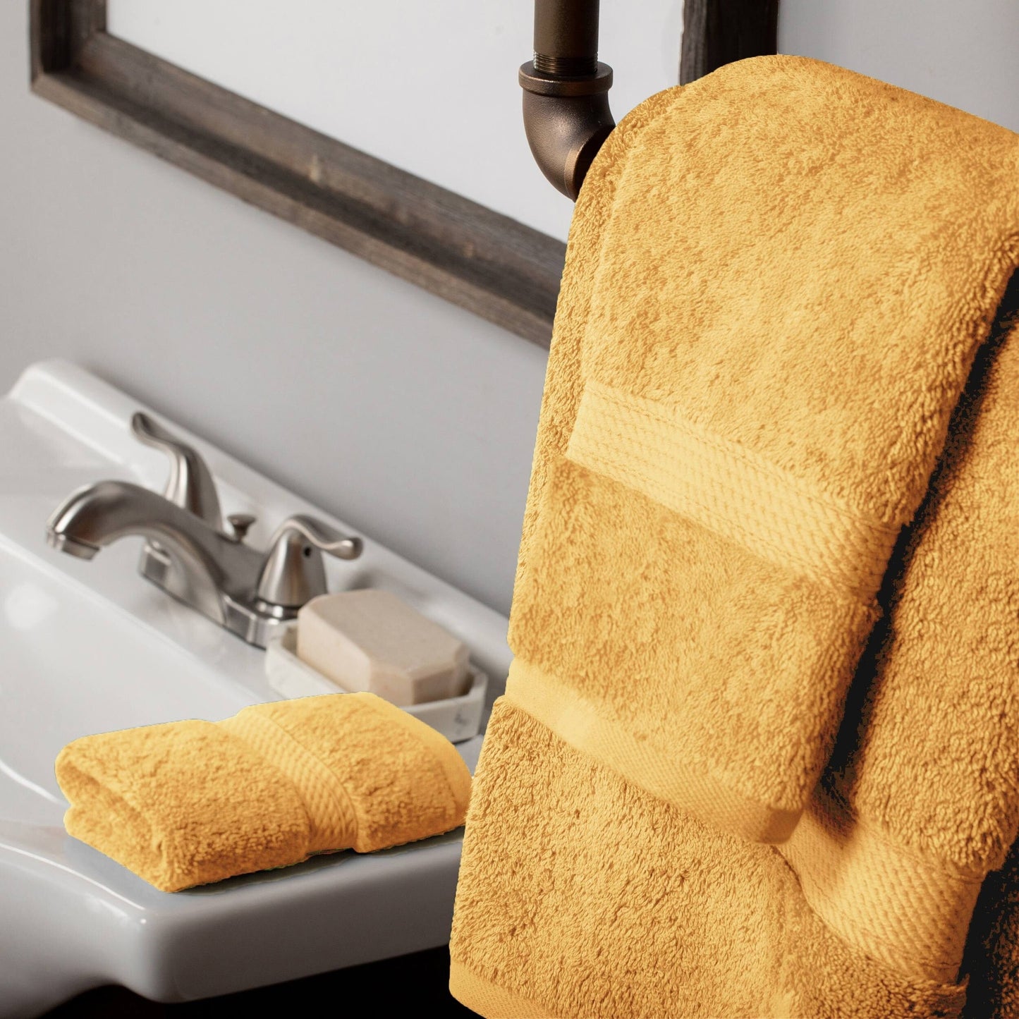 Superior Egyptian Cotton Pile Heavyweight 3-Piece Towel Set